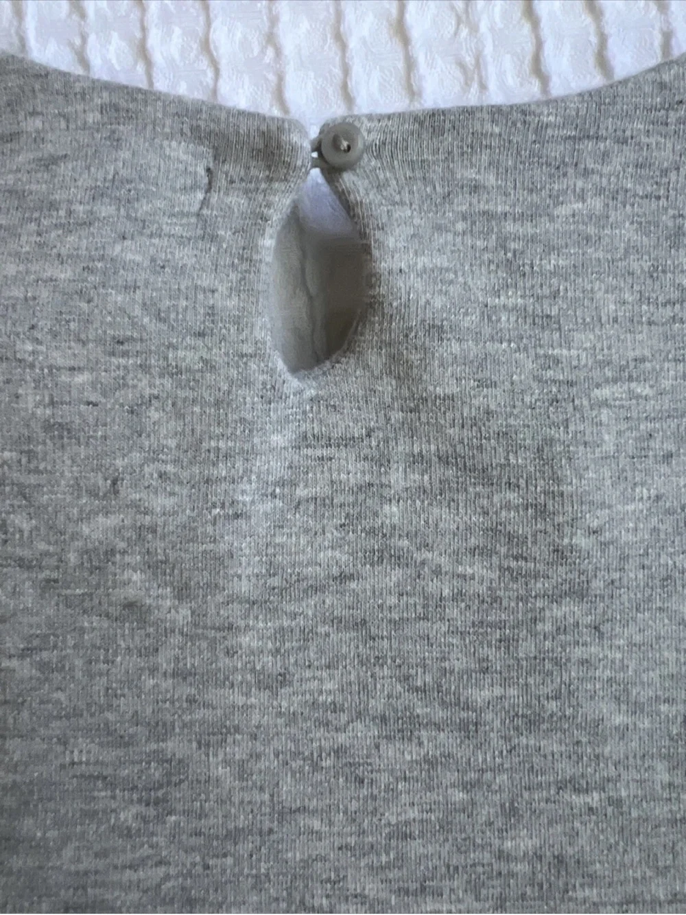 GAP Girls' Gray Short Sleeve Gathered Skirt Knit Dress size M